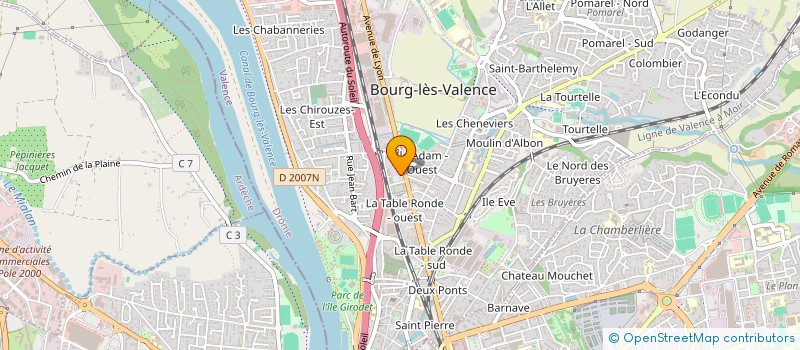 localisation de l'entreprise MADAME ROXANE GALMICHE  BOURG-LES-VALENCE