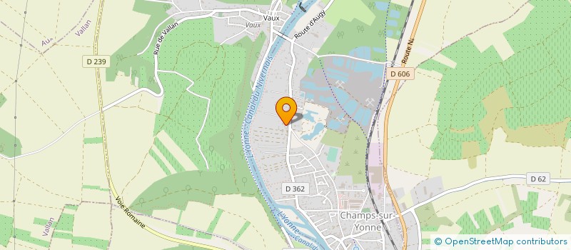 localisation de l'entreprise MADAME ROXANE GARNIER  CHAMPS-SUR-YONNE