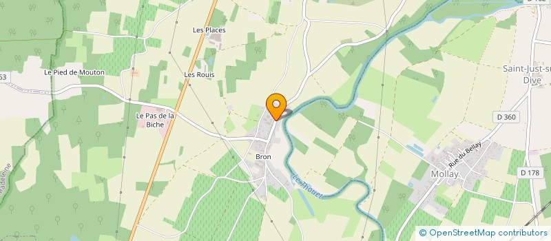 localisation de l'entreprise MADAME ROXANE GAYET  LE COUDRAY-MACOUARD