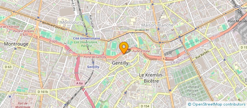 localisation de l'entreprise MADAME ROXANE GENOT à GENTILLY