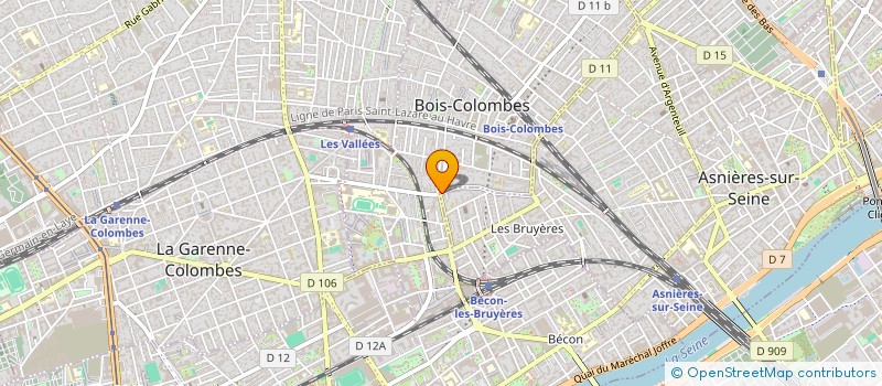 localisation de l'entreprise MADAME ROXANE GUYOT à BOIS-COLOMBES