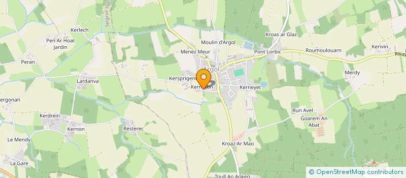 localisation de l'entreprise MADAME ROXANE HASCOET  ARGOL