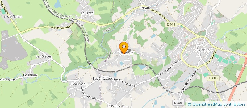 localisation de l'entreprise MADAME ROXANE HAUBIN à DOMERAT