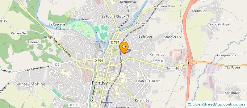 localisation de l'entreprise MADAME ROXANE HENCHE  PONTIVY