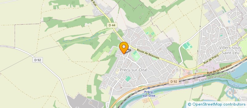 localisation de l'entreprise MADAME ROXANE KELLE  PRECY SUR OISE