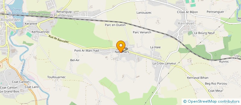 localisation de l'entreprise MADAME ROXANE LAMEZEC à ROSPORDEN