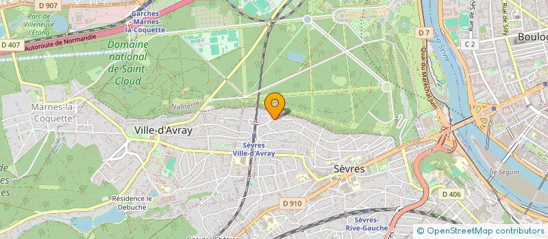 localisation de l'entreprise MADAME ROXANE LAUZANNE à SEVRES