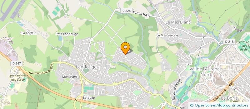 localisation de l'entreprise MADAME ROXANE LETANG à LIMOGES