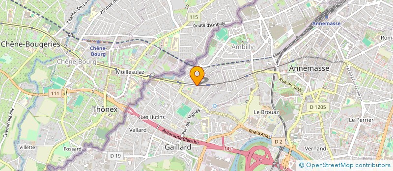 localisation de l'entreprise MADAME ROXANE MANROT  GAILLARD