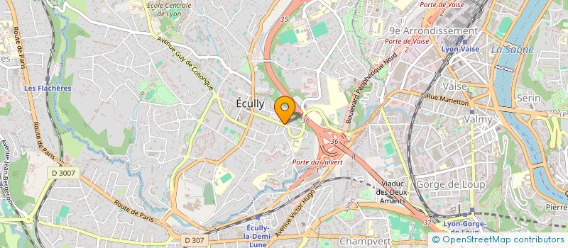 localisation de l'entreprise MADAME ROXANE MIGUEL-ROTGER  ECULLY