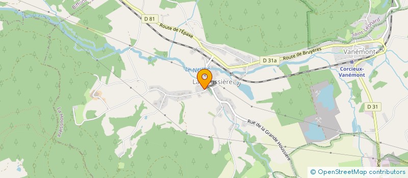 localisation de l'entreprise MADAME ROXANE NOEL  LA HOUSSIERE