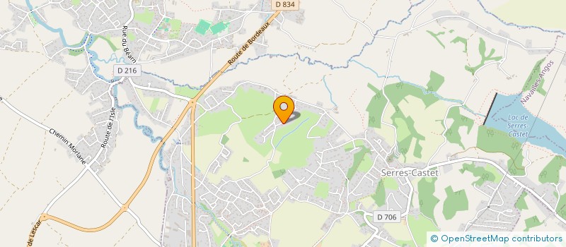 localisation de l'entreprise MADAME ROXANE PERINET  SERRES-CASTET