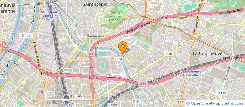 localisation de l'entreprise MADAME ROXANE PILLET  SAINT-DENIS