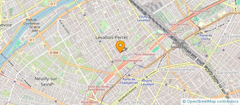 localisation de l'entreprise MADAME ROXANE PRIEUR à LEVALLOIS-PERRET