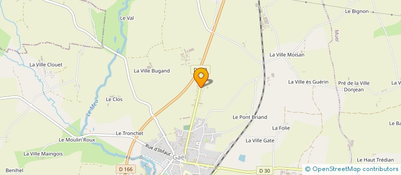 localisation de l'entreprise MADAME ROXANE PRIOU  GAEL