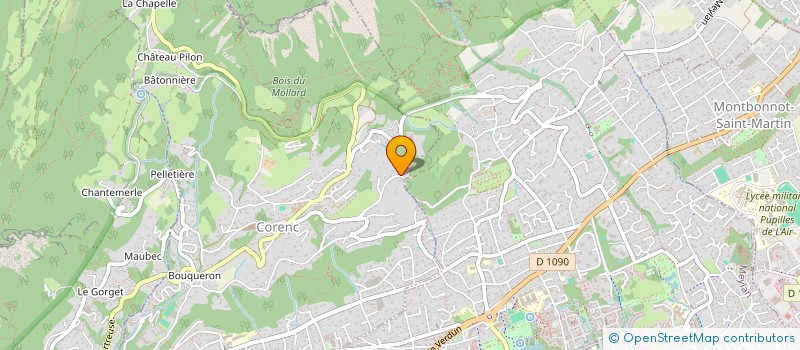 localisation de l'entreprise MADAME ROXANE QUENIN  CORENC