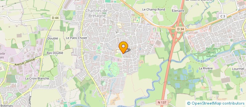 localisation de l'entreprise MADAME ROXANE RENARD  CHARTRES-DE-BRETAGNE