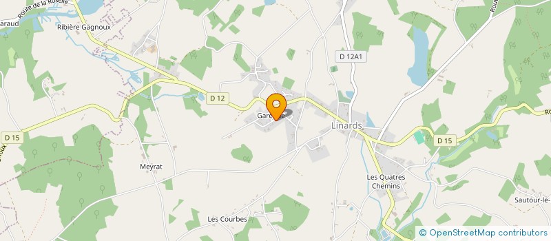 localisation de l'entreprise MADAME ROXANE RIBAU à SUSSAC