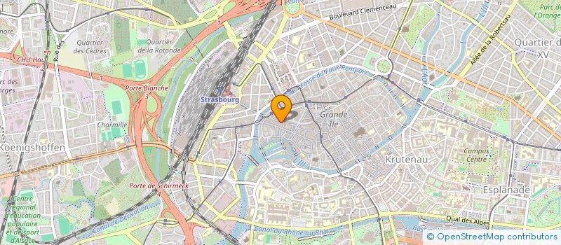 localisation de l'entreprise MADAME ROXANE ROUAULT  STRASBOURG
