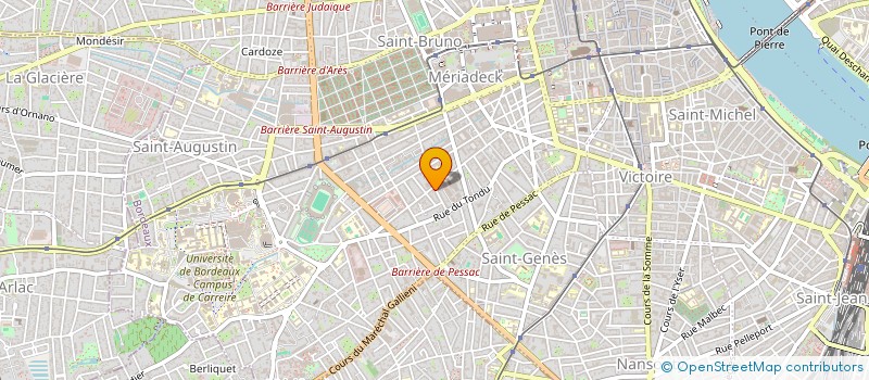 localisation de l'entreprise MADAME ROXANE RUVEL  BORDEAUX