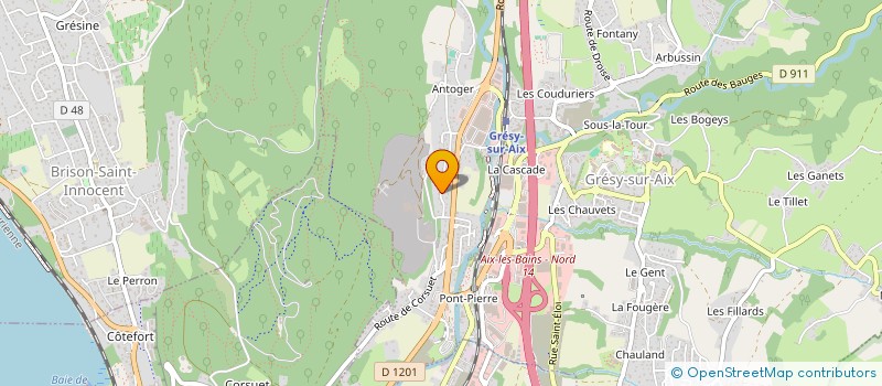 localisation de l'entreprise MADAME ROXANE SAUSSURE  GRESY-SUR-AIX