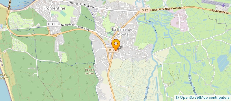 localisation de l'entreprise MADAME ROXANE SIMON  LA BARRE-DE-MONTS