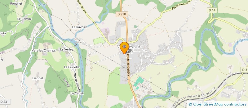 localisation de l'entreprise MADAME ROXANE SY  VALLIERES-SUR-FIER