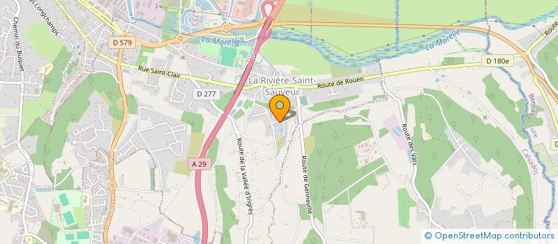 localisation de l'entreprise MADAME ROXANE THUILLIER  LA RIVIERE-SAINT-SAUVEUR
