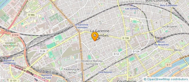 localisation de l'entreprise MADAME ROXANE TRIBUT à LA GARENNE-COLOMBES