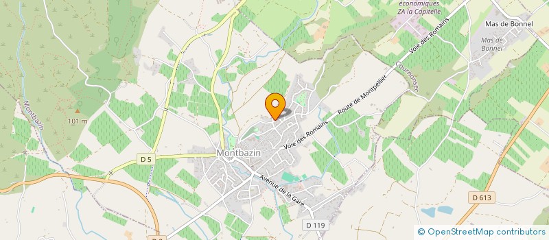 localisation de l'entreprise MADAME ROXANE VEYRIER  MONTBAZIN