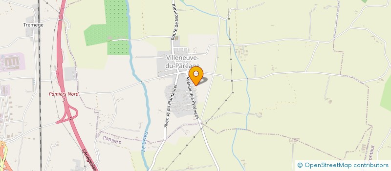 localisation de l'entreprise MADAME ROXANE VIALA à VILLENEUVE-DU-PAREAGE
