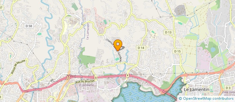 localisation de l'entreprise MADAME ROXANE ZAMOR  LE LAMENTIN