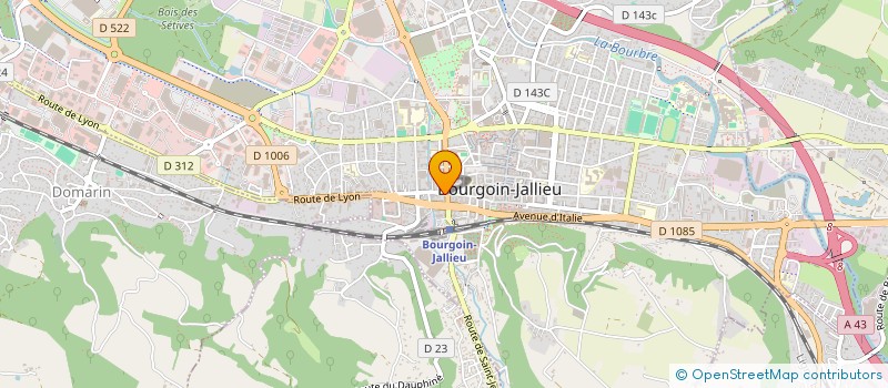 localisation de l'entreprise MADAME ROXANNE BILLARDON  BOURGOIN-JALLIEU