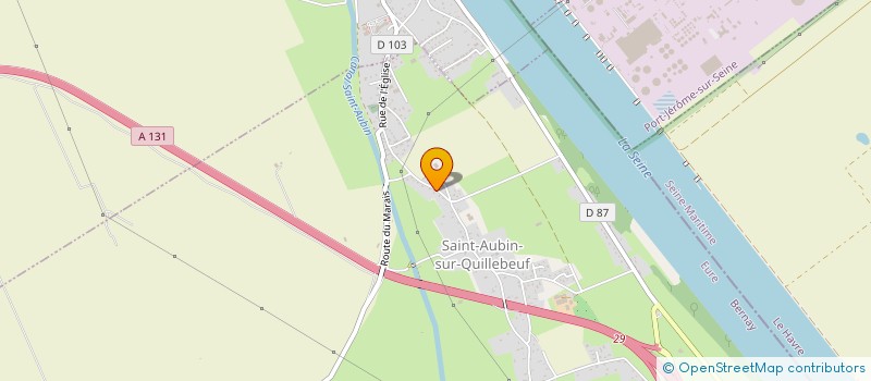 localisation de l'entreprise MADAME ROXANNE DUTERTRE  SAINT-AUBIN-SUR-QUILLEBEUF