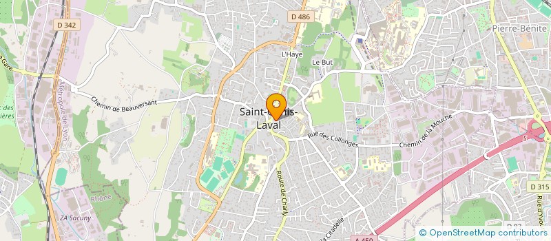 localisation de l'entreprise MADAME ROXANNE FAVRET  SAINT-GENIS-LAVAL