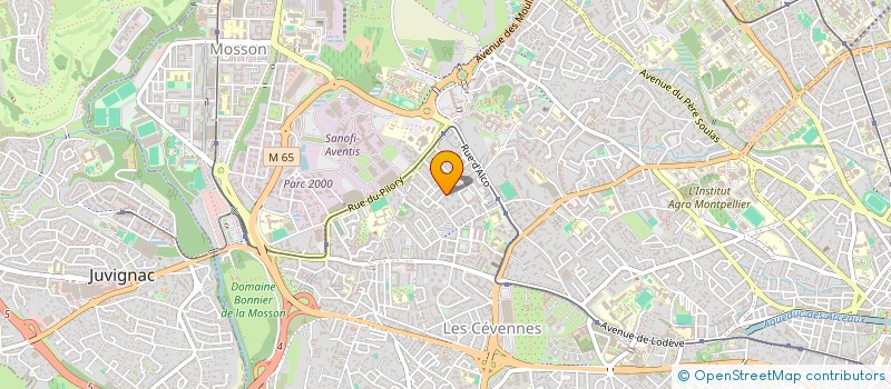 localisation de l'entreprise MADAME ROXANNE FREZAL à MONTPELLIER