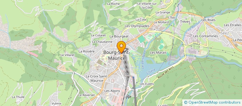 localisation de l'entreprise MADAME ROXANNE GARDE  BOURG-SAINT-MAURICE