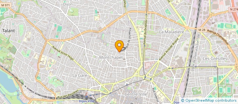 localisation de l'entreprise MADAME ROXANNE GAUTHIER  DIJON