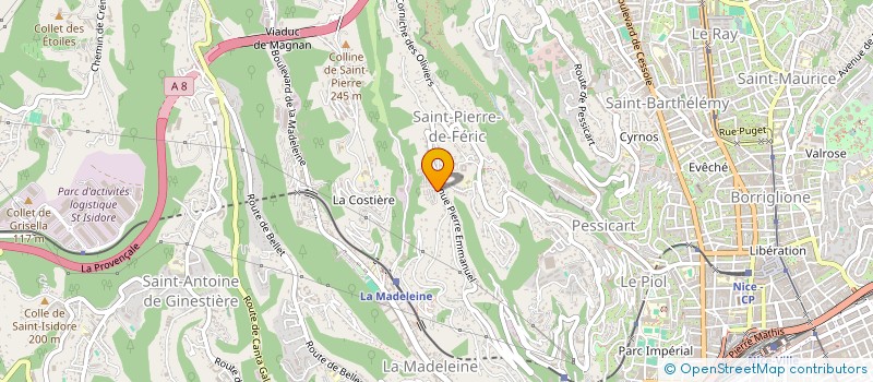 localisation de l'entreprise MADAME ROXANNE GIORDANO  NICE