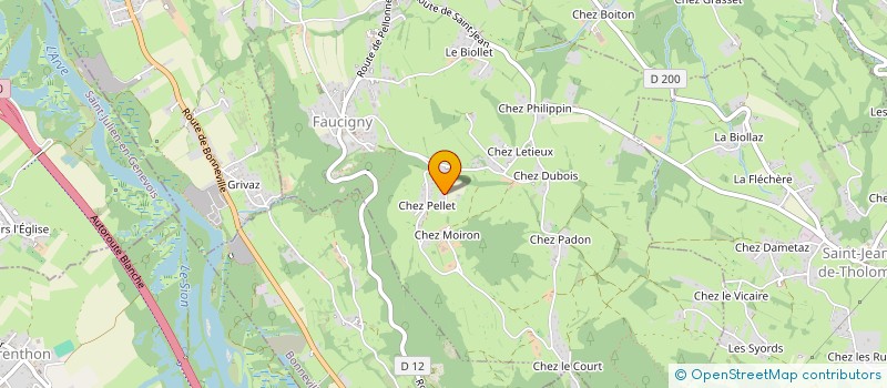 localisation de l'entreprise MADAME ROXANNE GRAND  FAUCIGNY