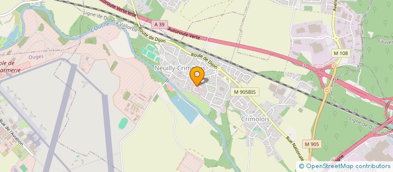 localisation de l'entreprise MADAME ROXANNE JEANNEY  NEUILLY-CRIMOLOIS