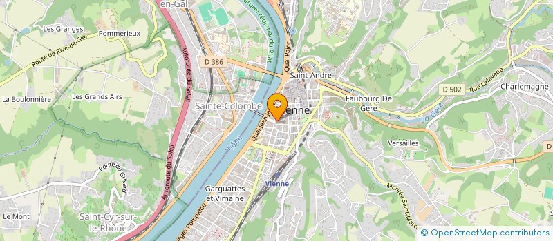 localisation de l'entreprise MADAME ROXANNE JOB  VIENNE