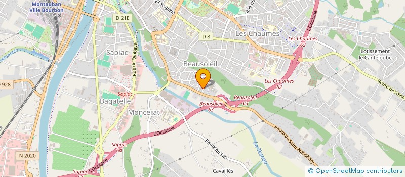 localisation de l'entreprise MADAME ROXANNE LOUPIAC  MONTAUBAN