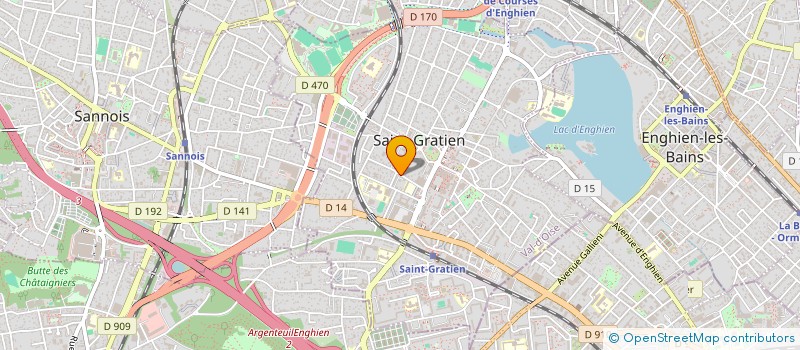 localisation de l'entreprise MADAME ROXANNE MAGNE KUATE  SAINT-GRATIEN