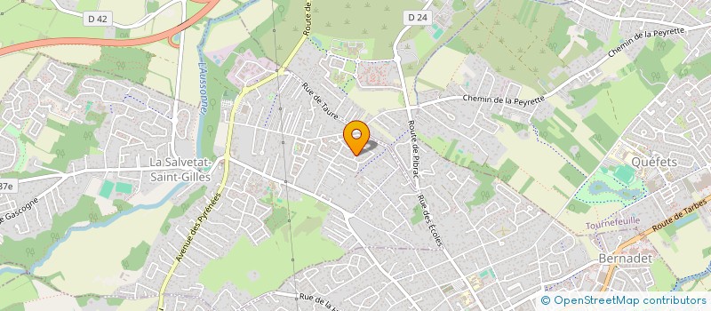 localisation de l'entreprise MADAME ROXANNE PAJANIANDY  LA SALVETAT-SAINT-GILLES