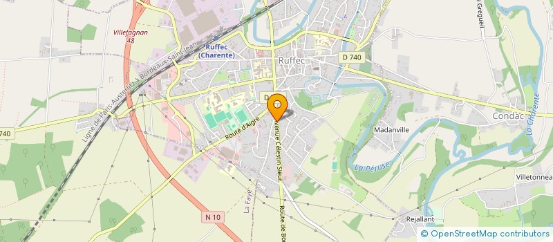 localisation de l'entreprise MADAME ROXANNE ROCHER à RUFFEC