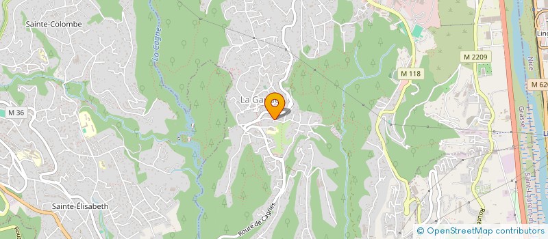 localisation de l'entreprise MADAME ROXANNE SERRA  LA GAUDE