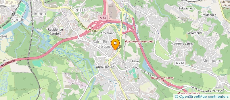 localisation de l'entreprise MADAME ROYANE HOSSEINI  SAINT-PIERRE-D IRUBE