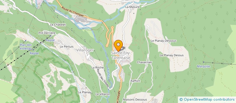 localisation de l'entreprise MADAME ROZANNE SCOTT  SAINTE-FOY-TARENTAISE