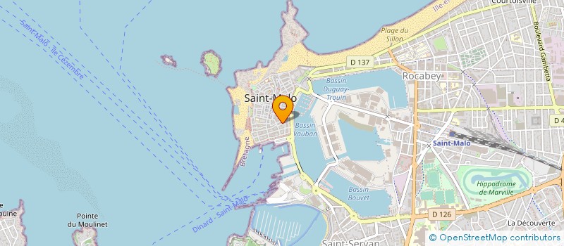 localisation de l'entreprise MADAME ROZEN CHEVALIER à SAINT-MALO